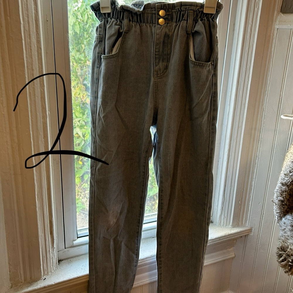 Showpo Light Blue Denim with Silver Button